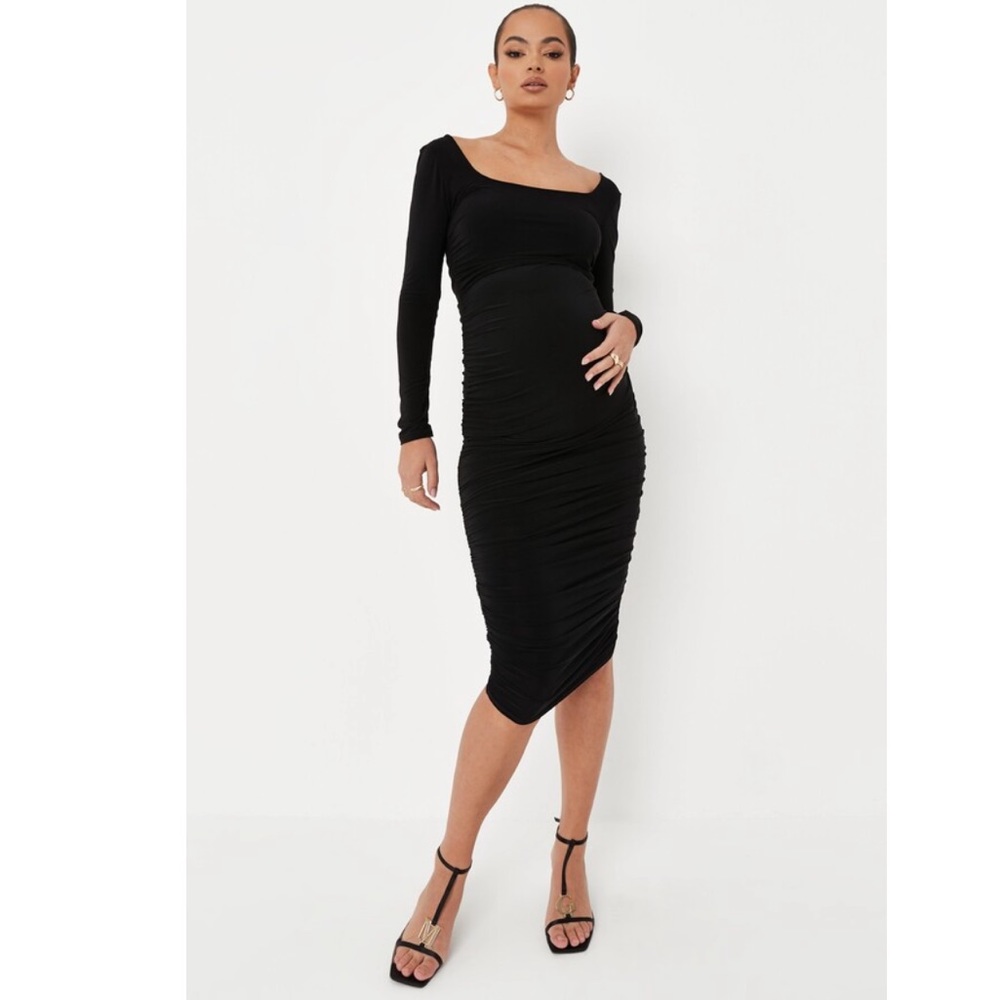 Misguided maternity midi dress